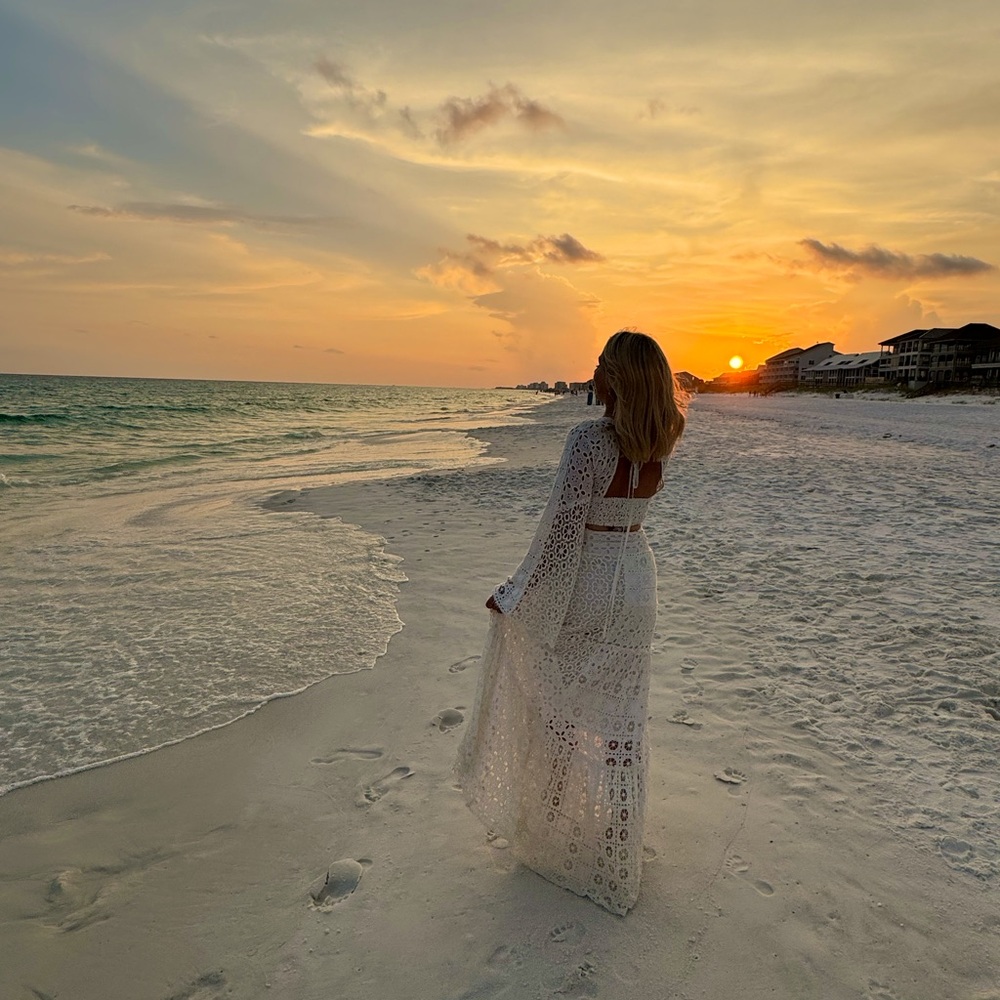 Free People XS two piece boho set